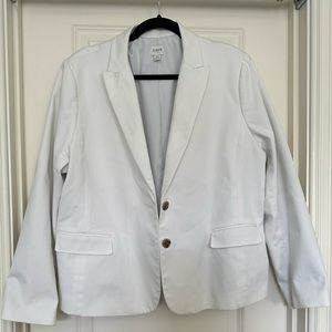 J. Crew White Blazer